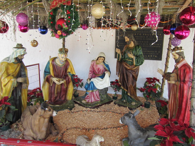 manger scene in downtown Vallarta